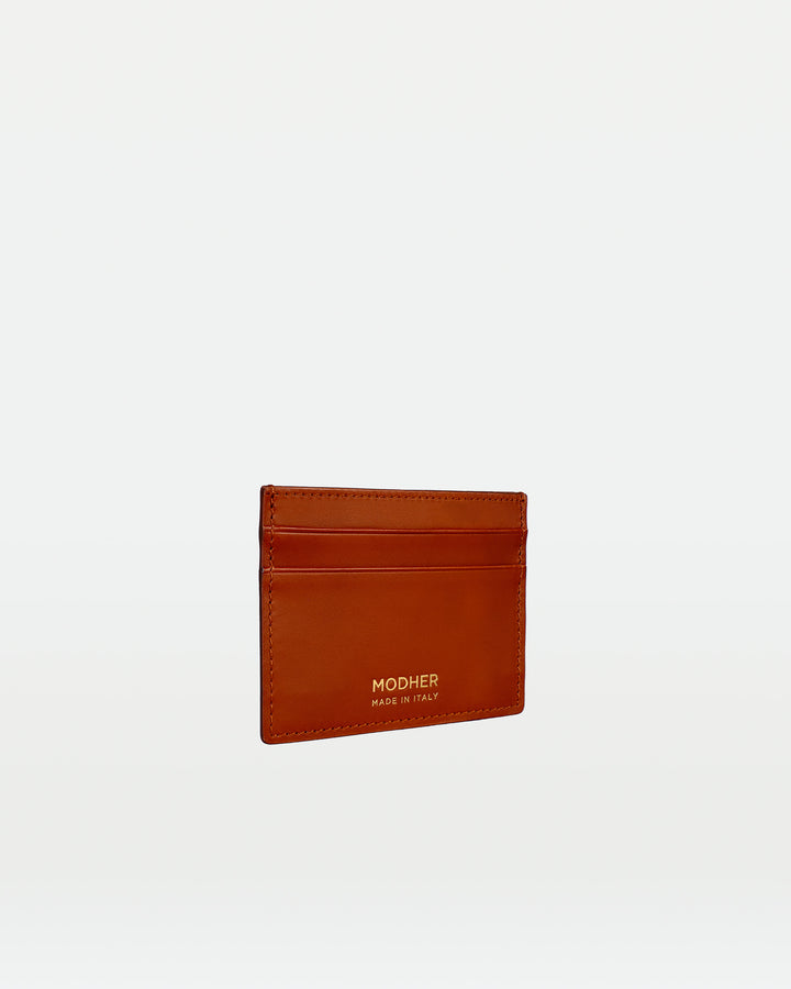 MODHER Leather Credit Card Slip#color_golden-brown