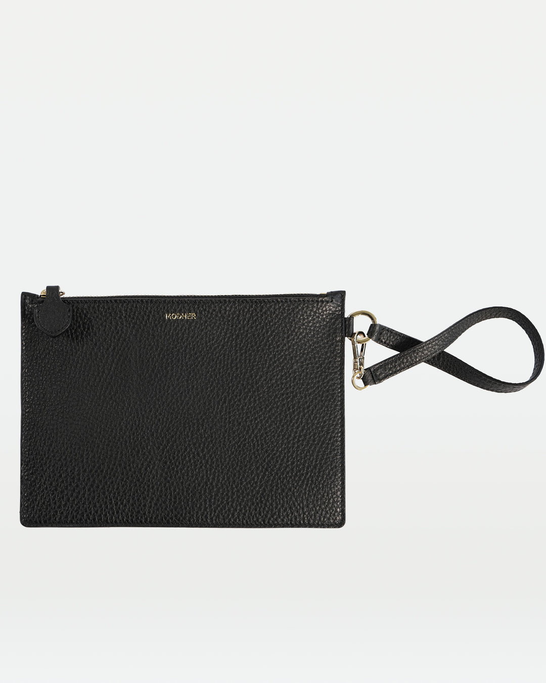 MODHER Wristlet clutch#color_black-and-red-interior