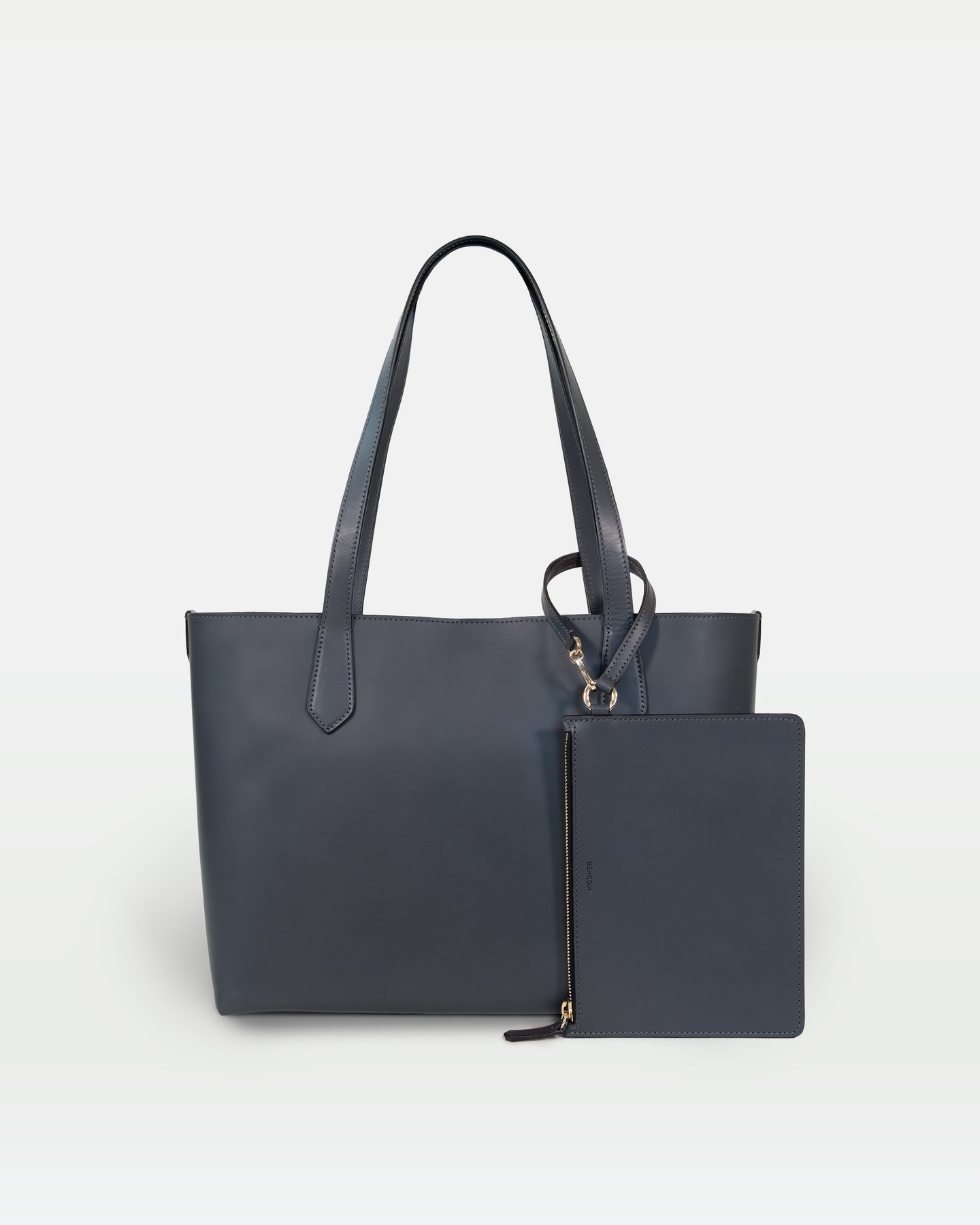 Elba structured tote bag in eco-friendly vegetable-tanned leather. Made ...