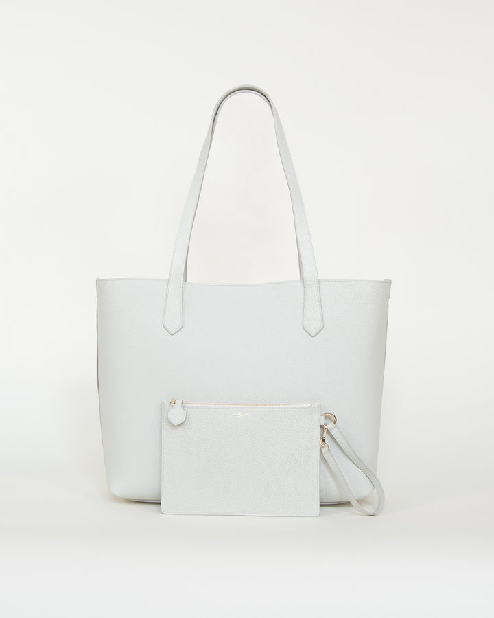 MODHER Bellagio Off-white and brown Leather#color_ivory-white