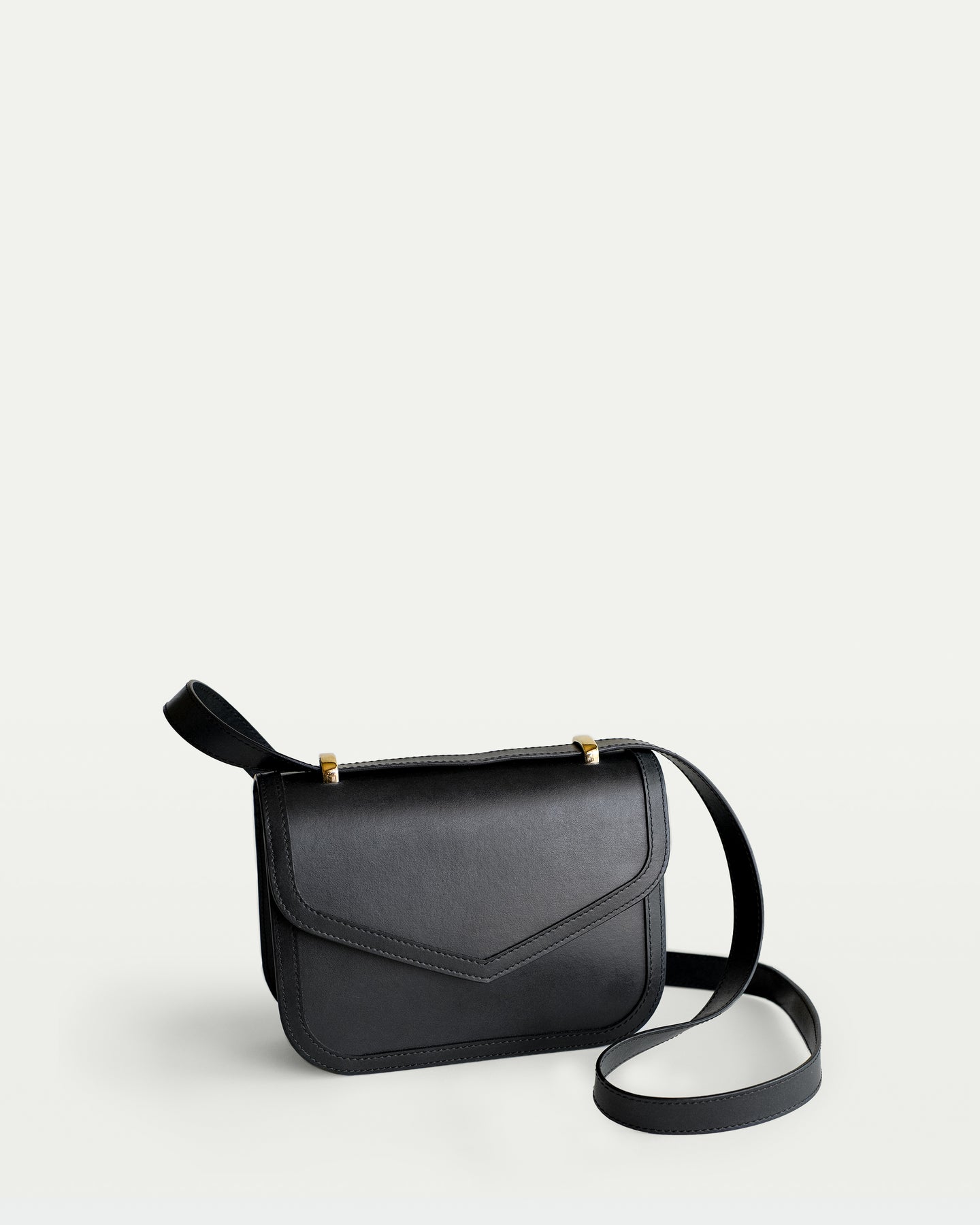 Maya Small vegan crossbody bag in mirum® leather alternative - black ...