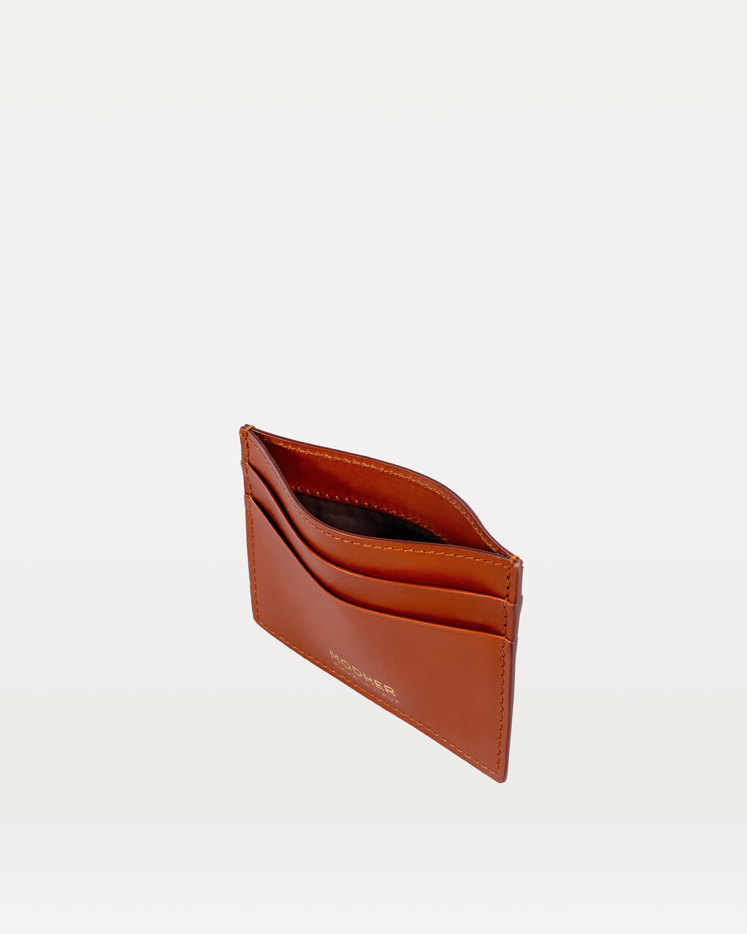 MODHER Leather Credit Card Slip#color_golden-brown