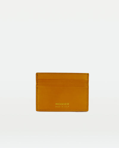 MODHER Leather Credit Card Slip#color_yellow-malto